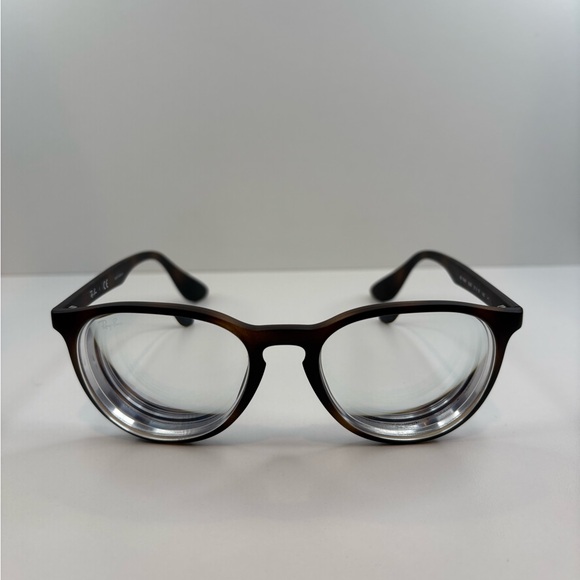 FRAMES ONLY - RayBan RB7046 5365 Tortoise shell full rim eyeglasses 51•18•140 - Picture 5 of 15